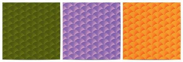 Japanese pattern circle overlapping traditional design vector