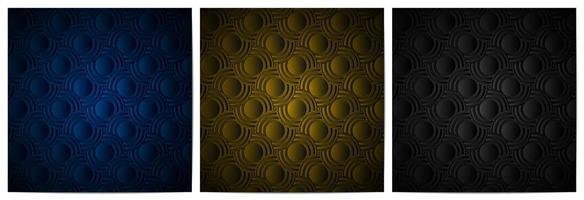 Abstract geometric pattern circle overlapping traditional background vector