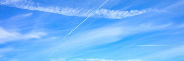 Beautiful blue sky clouds photo