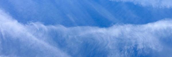 Beautiful blue sky clouds photo