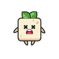 the dead tofu mascot character vector