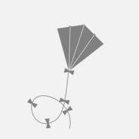 Kite Icon. Vector Illustration