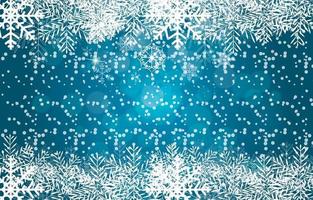 Abstract Beauty Christmas and New Year Background with Snow vector