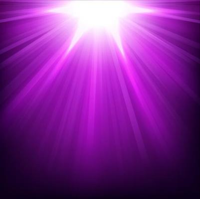 Violet lights shining with sparkles, Vector illustration
