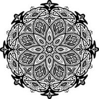 mandala para yoga adorno de logotipo de espíritu dibujado a mano vector