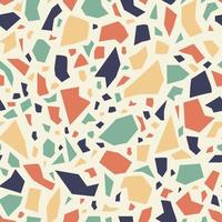 Colorful terrazzo seamless pattern. Bright mosaic background. vector