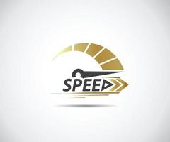 Speed. Logo racing event. Speedometer vector