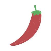 Coloured chilli peppers design vector