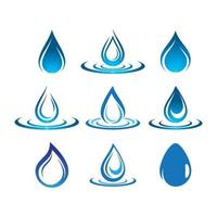 Water drop logo images vector