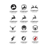 Deer logo images illustration vector