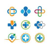 Medical care logo images vector