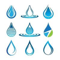 Water drop logo images vector