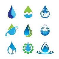 Water drop logo images vector