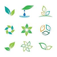 imagenes de logo de hoja vector