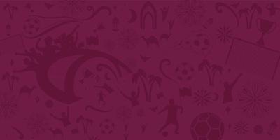 fútbol para banner, campeonato de fútbol 2022 en qatar vector