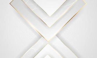 Abstract background white gold poster beauty with VIP luxury dynamic. vector