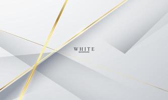 Abstract white gold background poster with dynamic. technology network vector