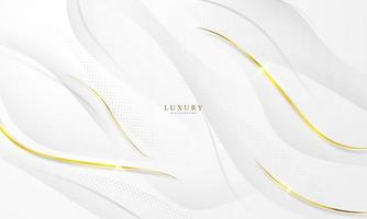 abstract background luxury white gold Modern vector