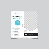 Online business agency post vector free