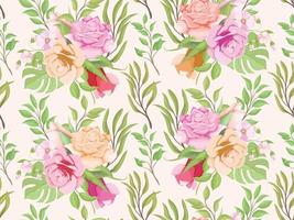 beautifull seamless pattern floral template vector