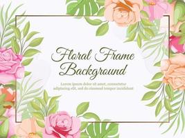 wedding banner backdrop floral template design vector