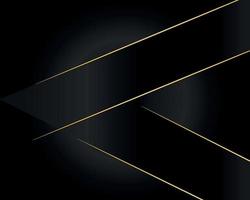 Fondo de lujo abstracto. patrón poligonal. líneas negras y doradas vector