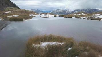 Small alpine lake video