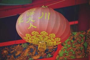 Chinese new year lanterns in china town photo