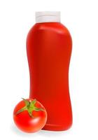 red tomato bottle vector