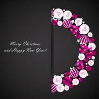 Abstract Beauty Christmas and New Year Background. vector