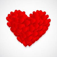 símbolo del corazón del día de san valentín. fondo de amor y sentimientos vector