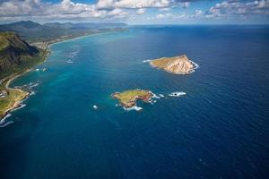 Aerial Shot of Oahu Hawaii photo