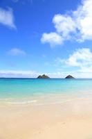 vista de la playa lanikai hawaii foto