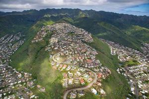 Aerial Shot of Oahu Hawaii photo