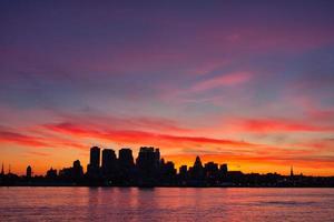 Evening view of downtown Philadelphia, USA photo