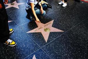 El paseo de la fama de Hollywood foto