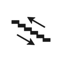 escaleras arriba y escaleras abajo símbolo.