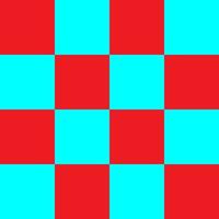 Simple Red Blue Square Cube Square Grid vector