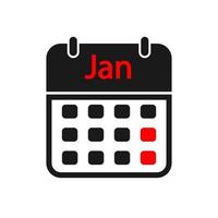Calendar or appointment schedule flat design icon vector