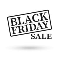 Black Friday Sale Web Banner Design. vector