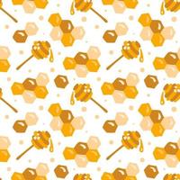 Vector scandinavian kid seamless honey pattern