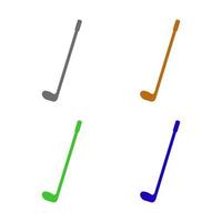 Golf Illustrated On White Background vector