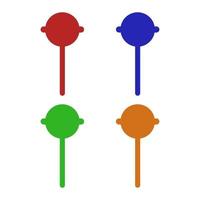 Lollipop Illustrated On White Background vector