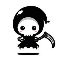 cute grim reaper vector design