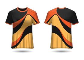 T-Shirt Sport Design. Racing jersey. uniform front and back view. vector