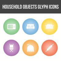 Unique Household Objects Vector Icon Set