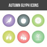 Unique Autumn Vector Icon Set