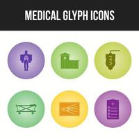 Pack de iconos médicos para uso personal y comercial. vector