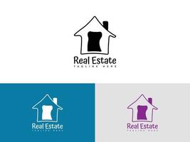 House Home Real Estate Logo Vector Template