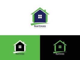 casa casa inmobiliaria logo vector plantilla